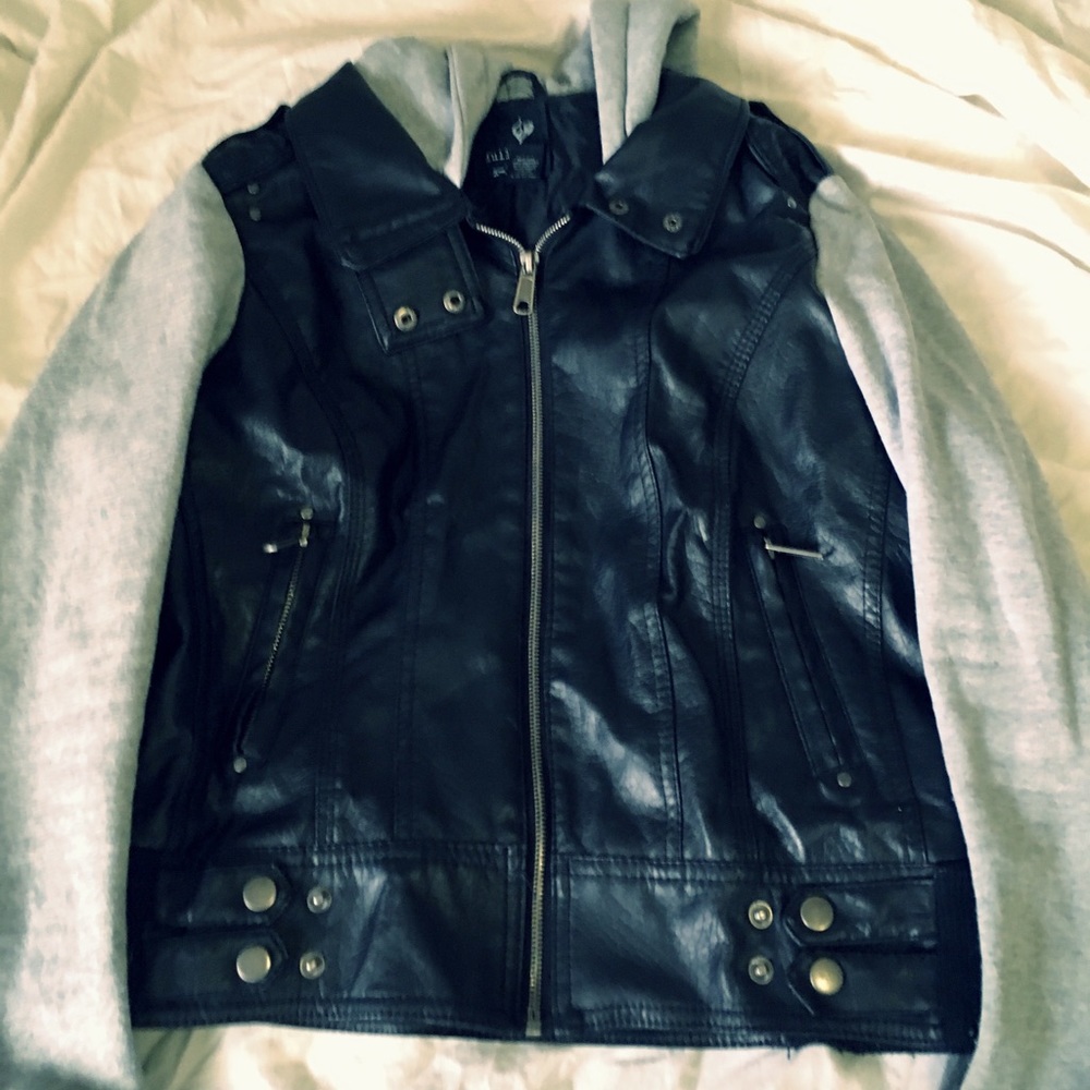 Tilt faux leather jacket.